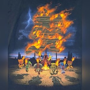 Insane Clown Posse Black T Shirt, Burning Hatchet Man, Size Large